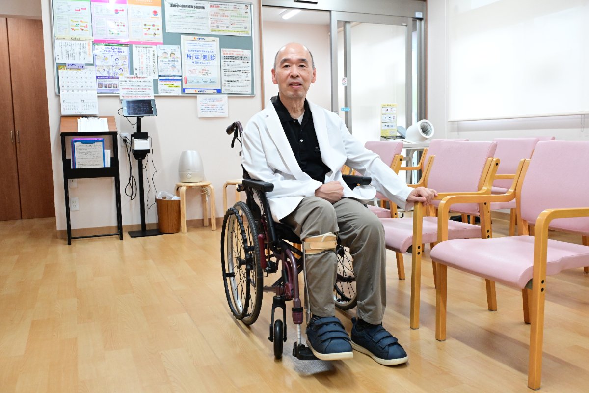 皮膚科なす医院 車椅子の患者様